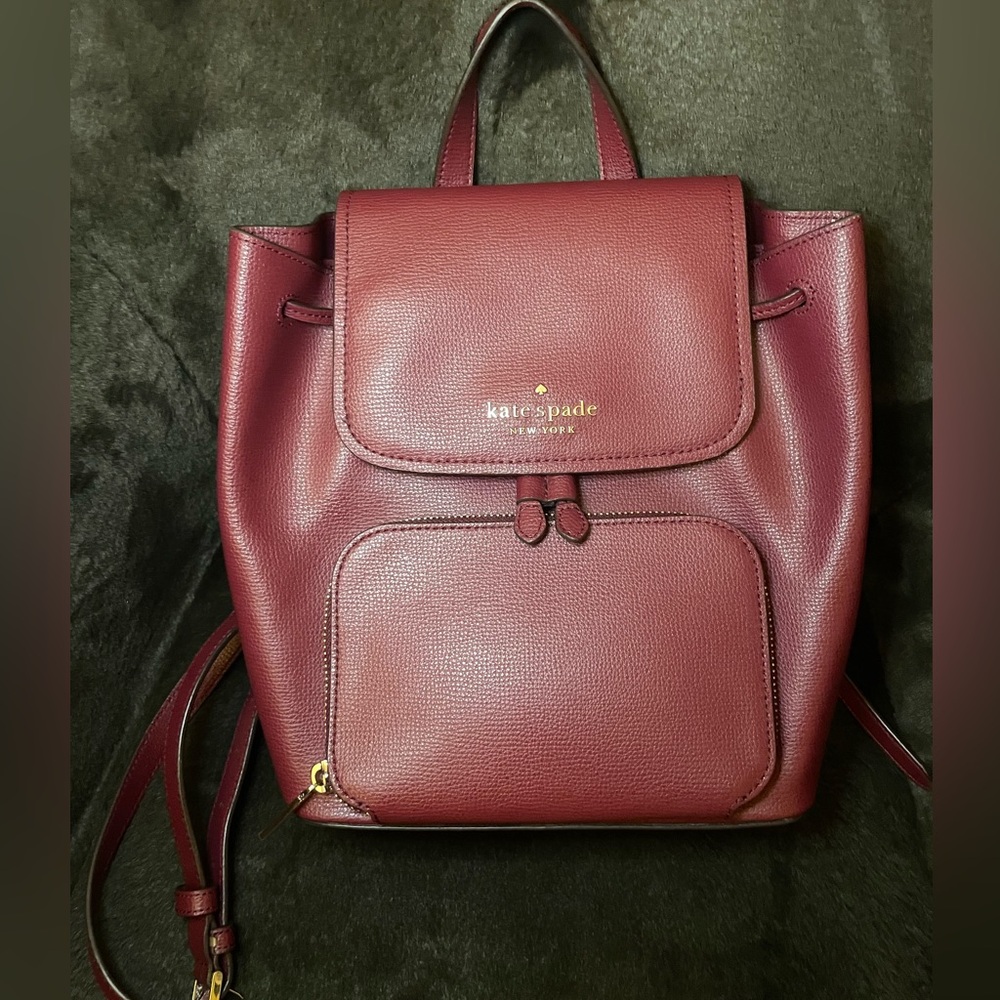 Kate Spade burgundy backpack